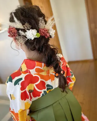 ヘアアレンジ 荒木 ひろかのヘアスタイル