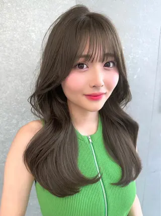 ミディアム コウスケ/ ハイトーン/韓国ヘアのヘアスタイル