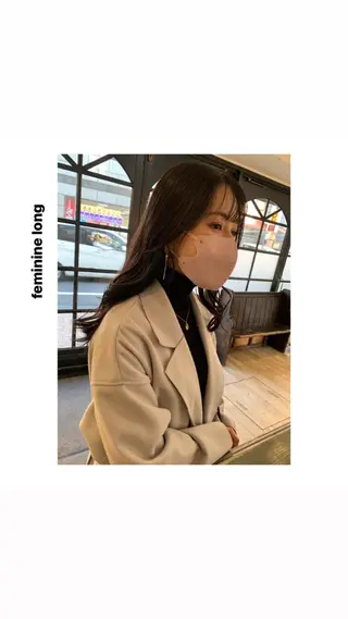 セミロング カラー パーマ ヘアアレンジ メンズ キッズ ネイル マツエク・マツパ アイブロウ hiro【沿線で叶う 似合わせhair】のヘアスタイル