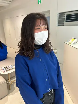 ミディアム カラー 透明感カラー🫧 nanohaのヘアスタイル