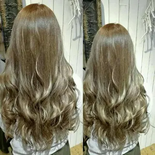 ロング カラー パーマ ヘアアレンジ マツエク・マツパ MEGUMI megumiのヘアスタイル