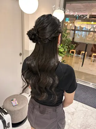 ロング ヘアアレンジ 薄田 珠美のヘアスタイル