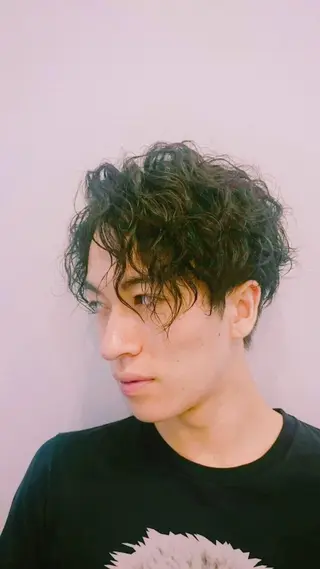 ショート パーマ メンズ .5 by SOLEIL藤沢店のヘアスタイル