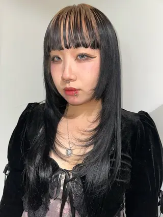 ロング カラー 🎀オイダイラ モモカ🎀のヘアスタイル