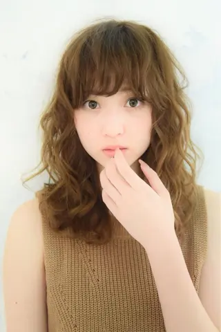 セミロング カラー パーマ ヘアアレンジ メンズ キッズ ネイル マツエク・マツパ EnBlesS西宮 マンツーマン神道有基のヘアスタイル
