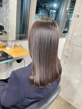 ミディアム カラー ベージュカラー💖 やすひろのヘアスタイル