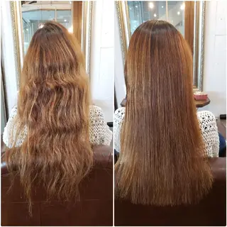ロング パーマ 饒平名 知也のヘアスタイル