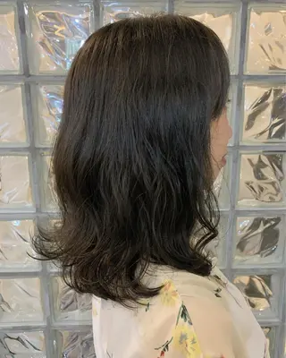 ミディアム カラー Sakairi Yunaのヘアスタイル