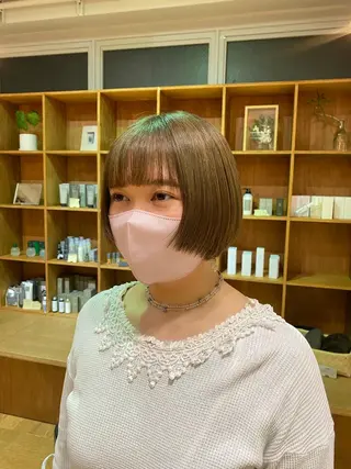 ショート 大人可愛い♡コテ巻き パーマ🌼杉田 萌恵のヘアスタイル