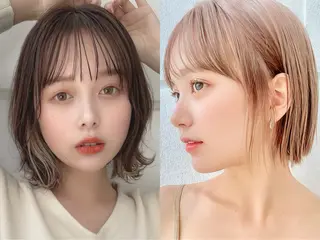 ショート じょー／ボブ カット/白髪ぼかしのヘアスタイル