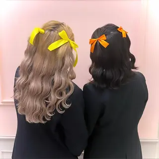 セミロング ヘアアレンジ lien ヒジリのヘアスタイル