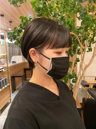 ショート カラー パーマ 🍃服部 雅哉🍃銀座◎のヘアスタイル
