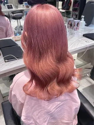 セミロング カラー パーマ ヘアアレンジ メンズ キッズ ネイル マツエク・マツパ アイブロウ 似合わせカラー♡髪質 改善🎀サトカ🍒のヘアスタイル