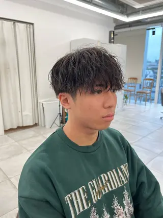 ショート パーマ メンズ 🏆メンズヘア特化 🥇代表りんぺーのヘアスタイル