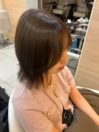 ミディアム 🍓似合わせカット× パーマ／矢木🍓のヘアスタイル