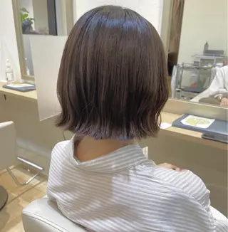 ショート カラー 縮毛矯正ボブ/ 髪質改善/カットのヘアスタイル