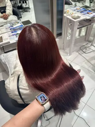 セミロング ブリーチなしWカラー /Hitomi☻のヘアスタイル