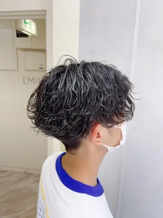 ショート カラー パーマ メンズ ケイゴ【店長】 メンズパーマ特化のヘアスタイル