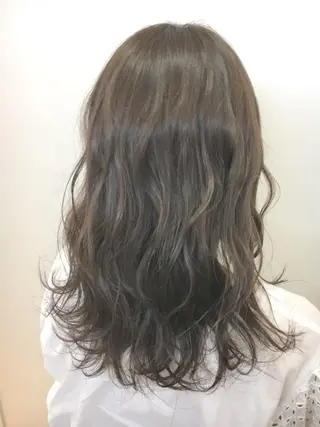 ミディアム カラー 永井 大希のヘアスタイル