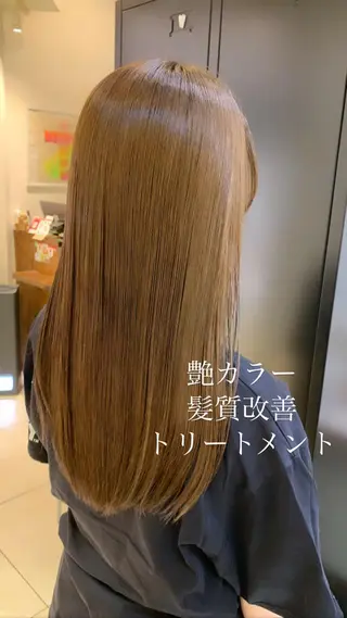 ロング カラー 似合わせカラー/艶 髪質改善/ヨシザキのヘアスタイル