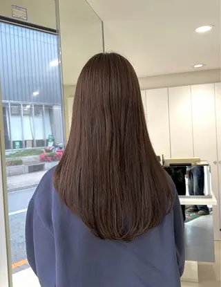 ロング カラー グレージュ/ベージュ /経堂/sana🌱のヘアスタイル