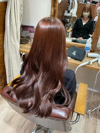 ロング カラー コトミ【メンズ】 【曲がる縮毛矯正】のヘアスタイル