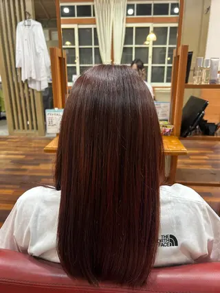 セミロング カラー 可知 幸輝のヘアスタイル