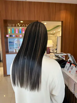 ロング カラー 河口 勝博のヘアスタイル