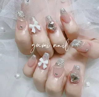 ネイル 𝐲𝐮𝐦𝐢🎀 長さ出しデザイン専門のネイルデザイン