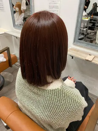 ミディアム 柳坪 まなのヘアスタイル