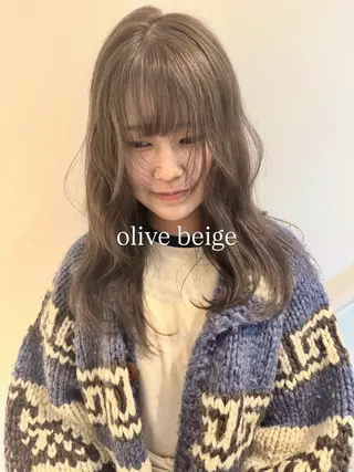 セミロング カラー ブリーチ/レイヤー/ コイデリュウセイのヘアスタイル