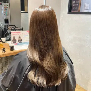 セミロング カラー 💘韓国レイヤー上 品カラーruru💘のヘアスタイル