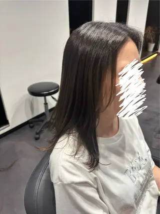 ミディアム 福島 菜摘のヘアスタイル