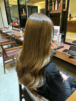 ロング カラー 縮毛矯正/髪質改善 ルクア9F/小倉悠佑のヘアスタイル