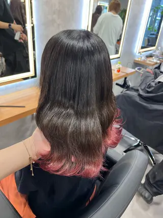 セミロング カラー 💖札幌カラー 指名No.1💖玲奈のヘアスタイル