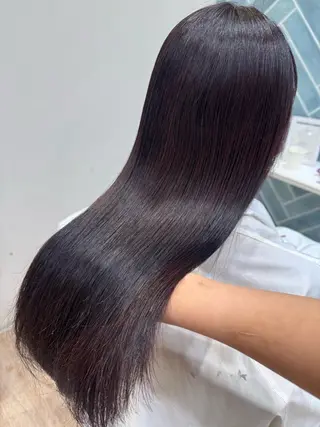 ロング カラー 河添 麗菜のヘアスタイル