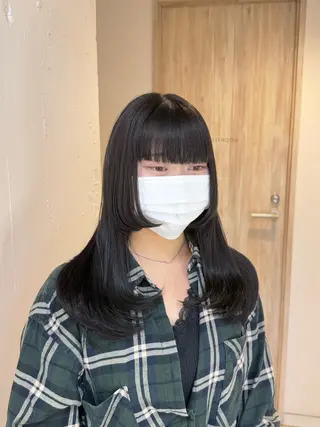 ロング カラー 艶カラー/縮毛矯正/ アレンジ/akaneのヘアスタイル