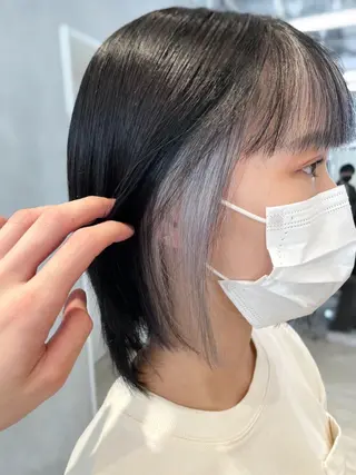 ショート カラー ハイトーン×レイヤー ／遠藤将太のヘアスタイル