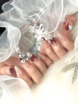 ネイル ルシイ🎀新宿長さ 出しパーツ専門店のネイルデザイン