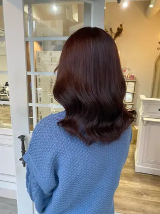 ミディアム mio♡ベージュ特化 🎀透明感カラーのヘアスタイル
