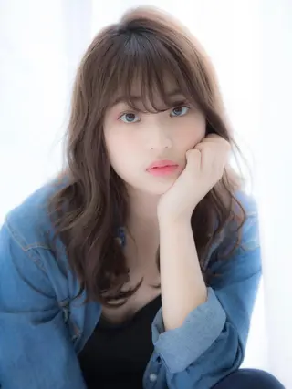 ミディアム カラー レイヤーカット✂️ 横浜No1♡下鳥翔子のヘアスタイル
