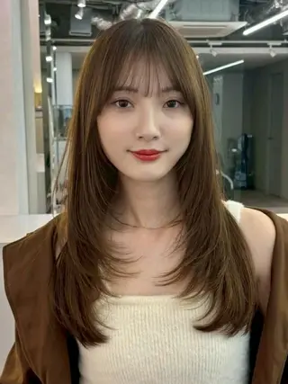 ミディアム Farbe🤍 女性限定のヘアスタイル