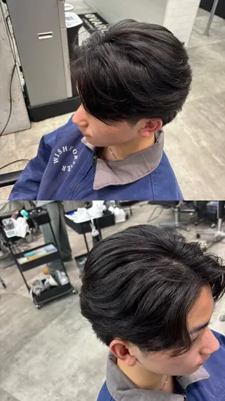 ミディアム メンズ 🐲原宿、渋谷/メン ズ特化/パーマ、縮毛のヘアスタイル