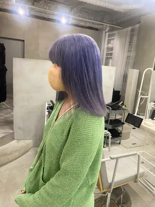 ミディアム カラー 前橋 姫奈のヘアスタイル