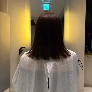 ミディアム 森田 玲央のヘアスタイル
