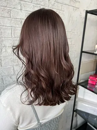 セミロング カラー エクステ＆艶カラー 🎀YURINA🎀のヘアスタイル