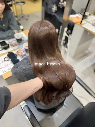 ロング カラー 宮本 優のヘアスタイル