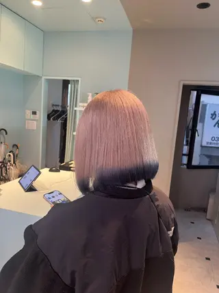 ショート カラー ブリーチカラー 🩵MIZUKIのヘアスタイル