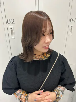 ミディアム カラー ヘアアレンジ ボブ /ニュアンス/ satomi🧸💖のヘアスタイル