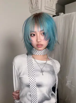ショート カラー HARUNA/原宿/ デザイン/カットのヘアスタイル